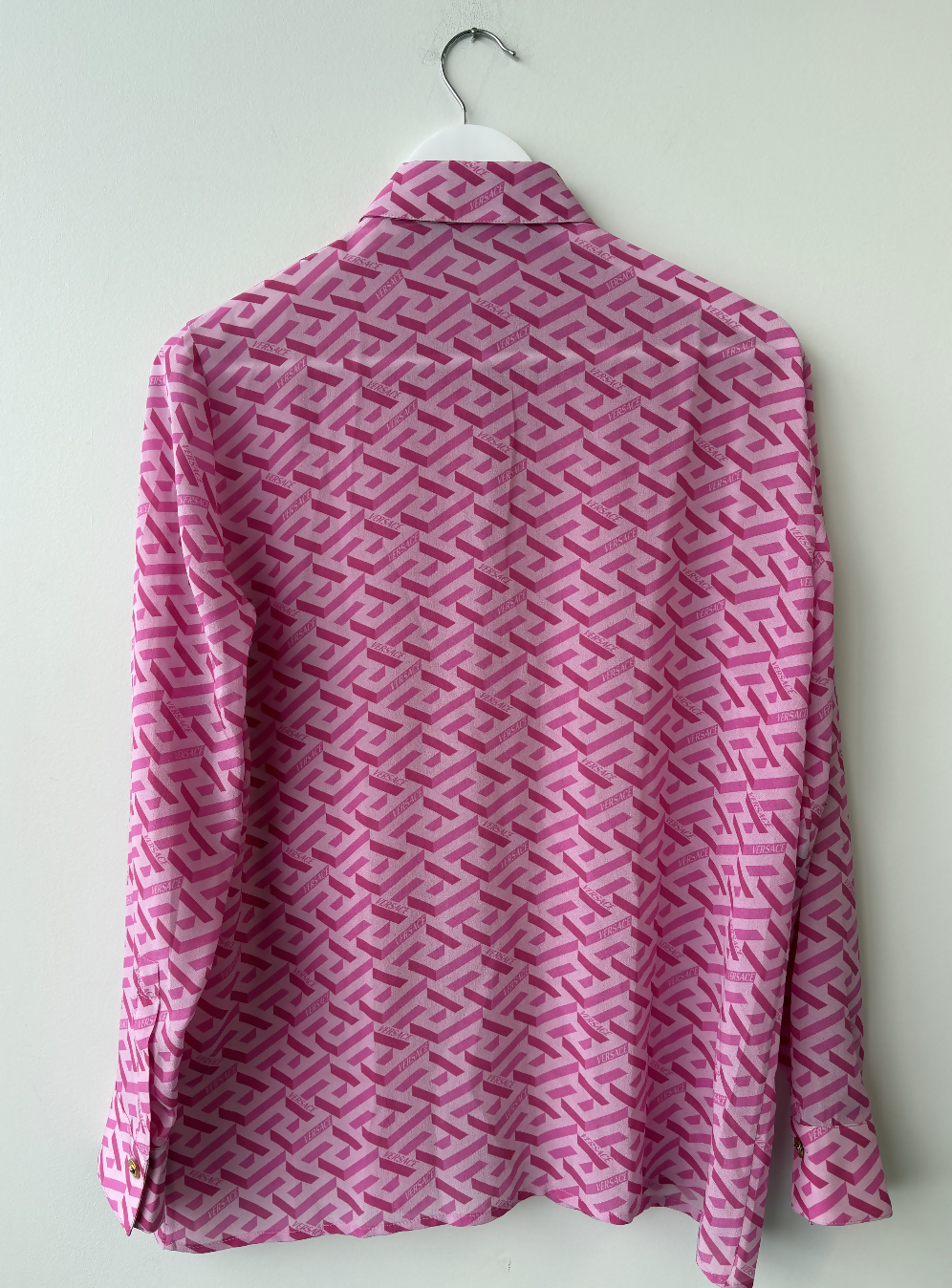 Versace La Greca Print Shirt Blouse