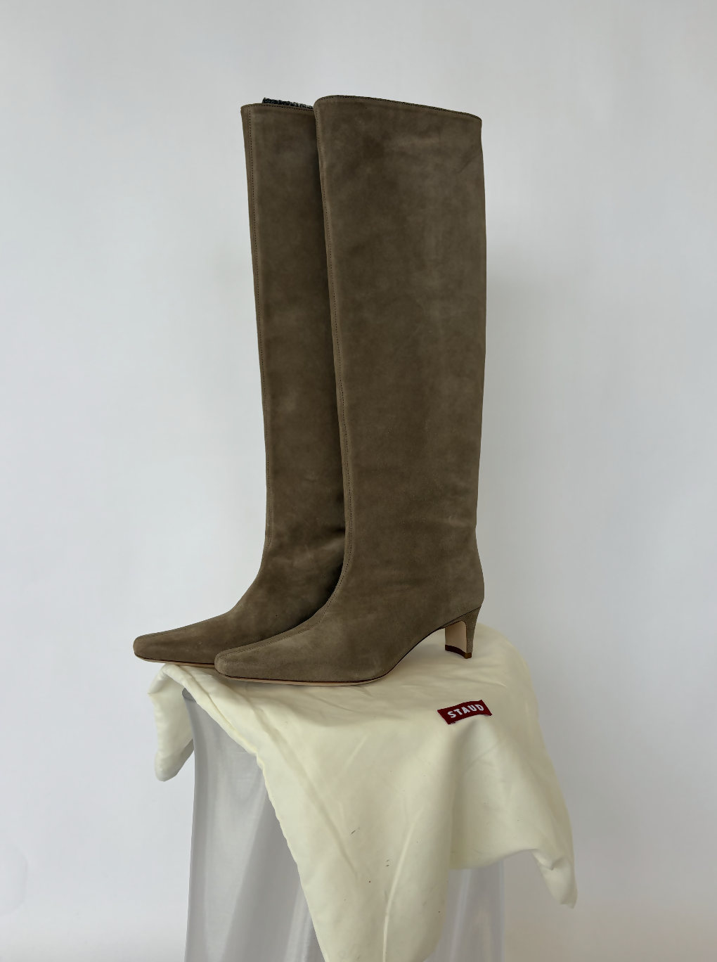 Staud Wally Suede Knee-High Boots