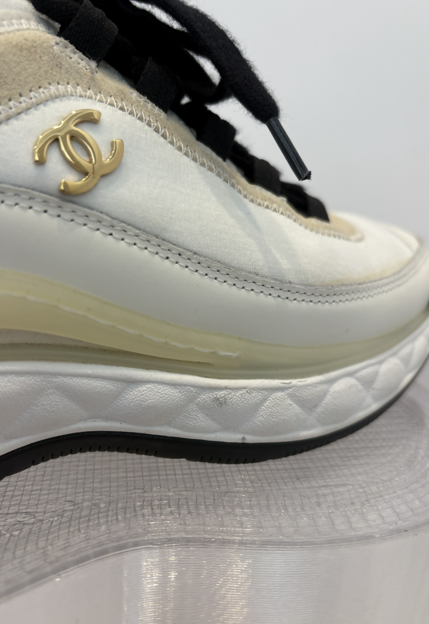 Chanel CC Interlocking Logo Sneakers