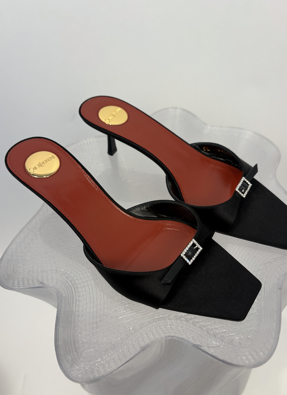 Saint Laurent Daisy Mules - FULL SET