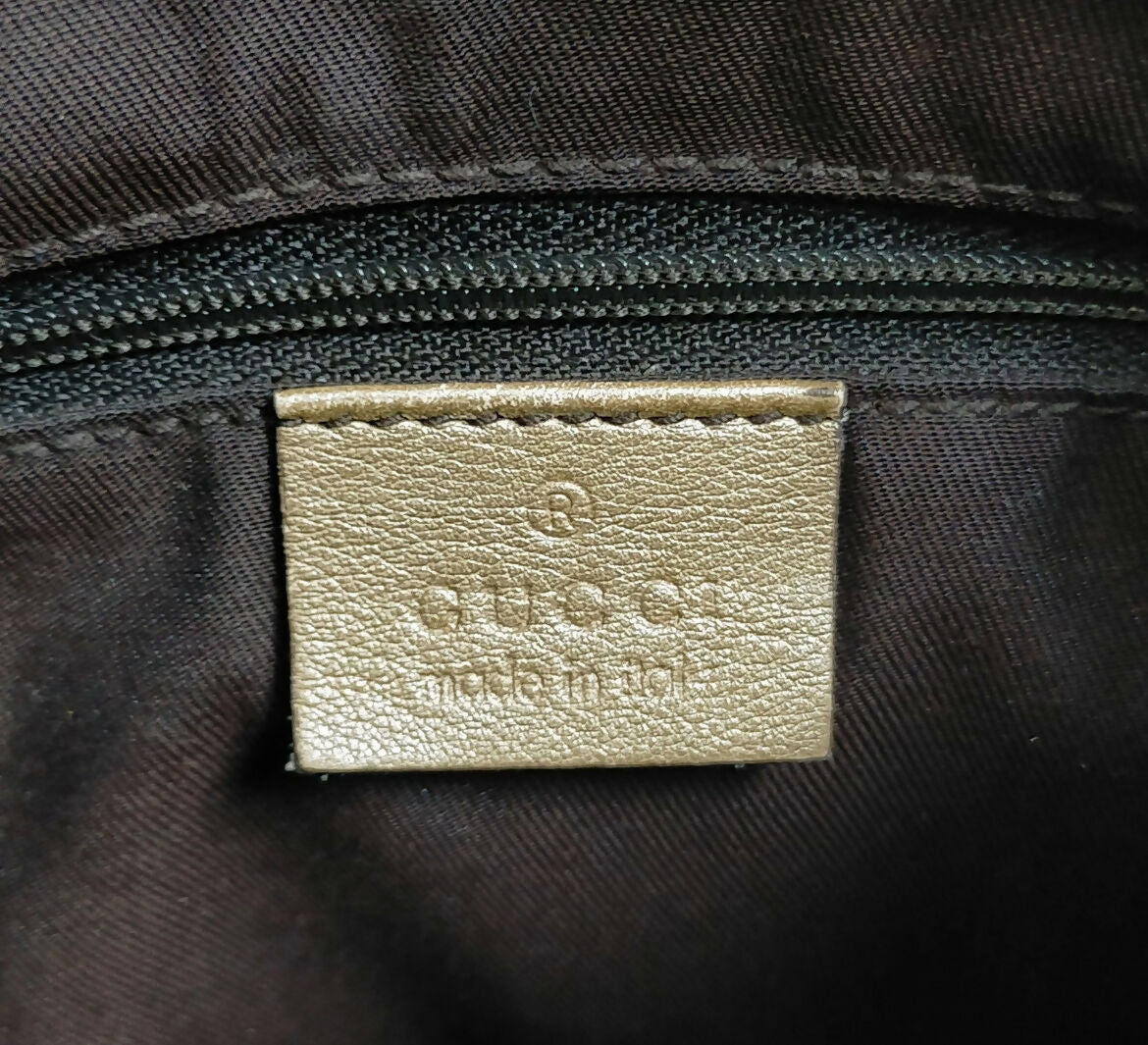 Gucci Gold D-Ring Scrunch Bag