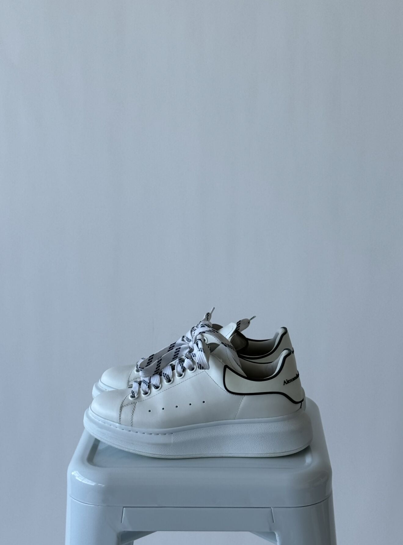 Alexander McQueen Oversized White Black Trim – EXCHANGE STORE