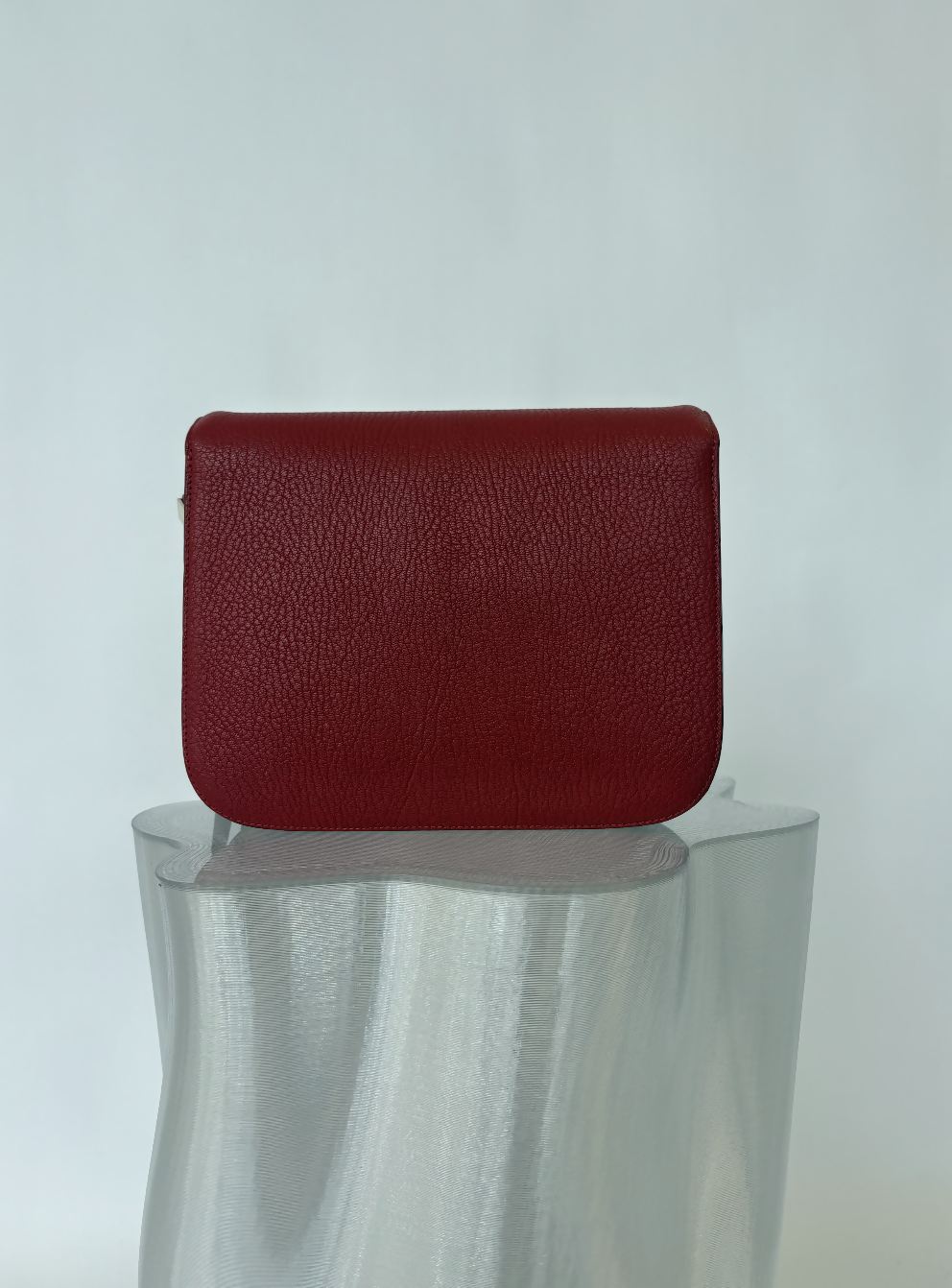 Celine Medium Classic Box Crossbody Bag in Red Leather
