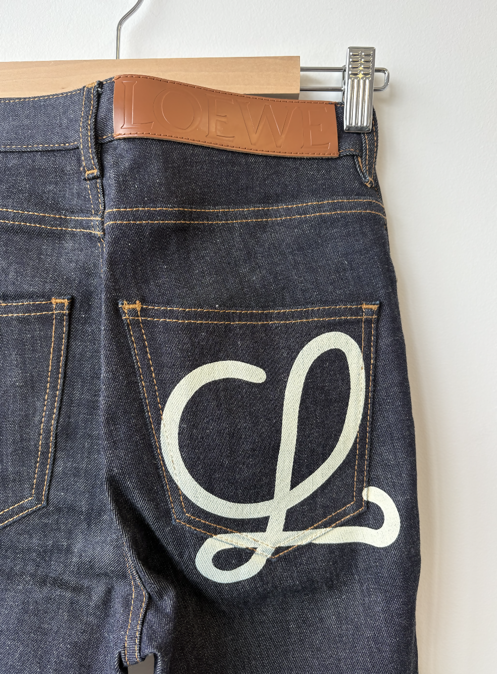 Loewe Logo-Print Mid-Rise Slim Jeans