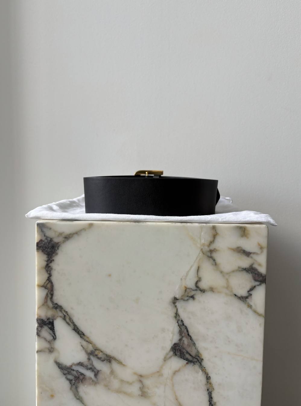 Christian Dior Diorquake D Buckle Leather Belt