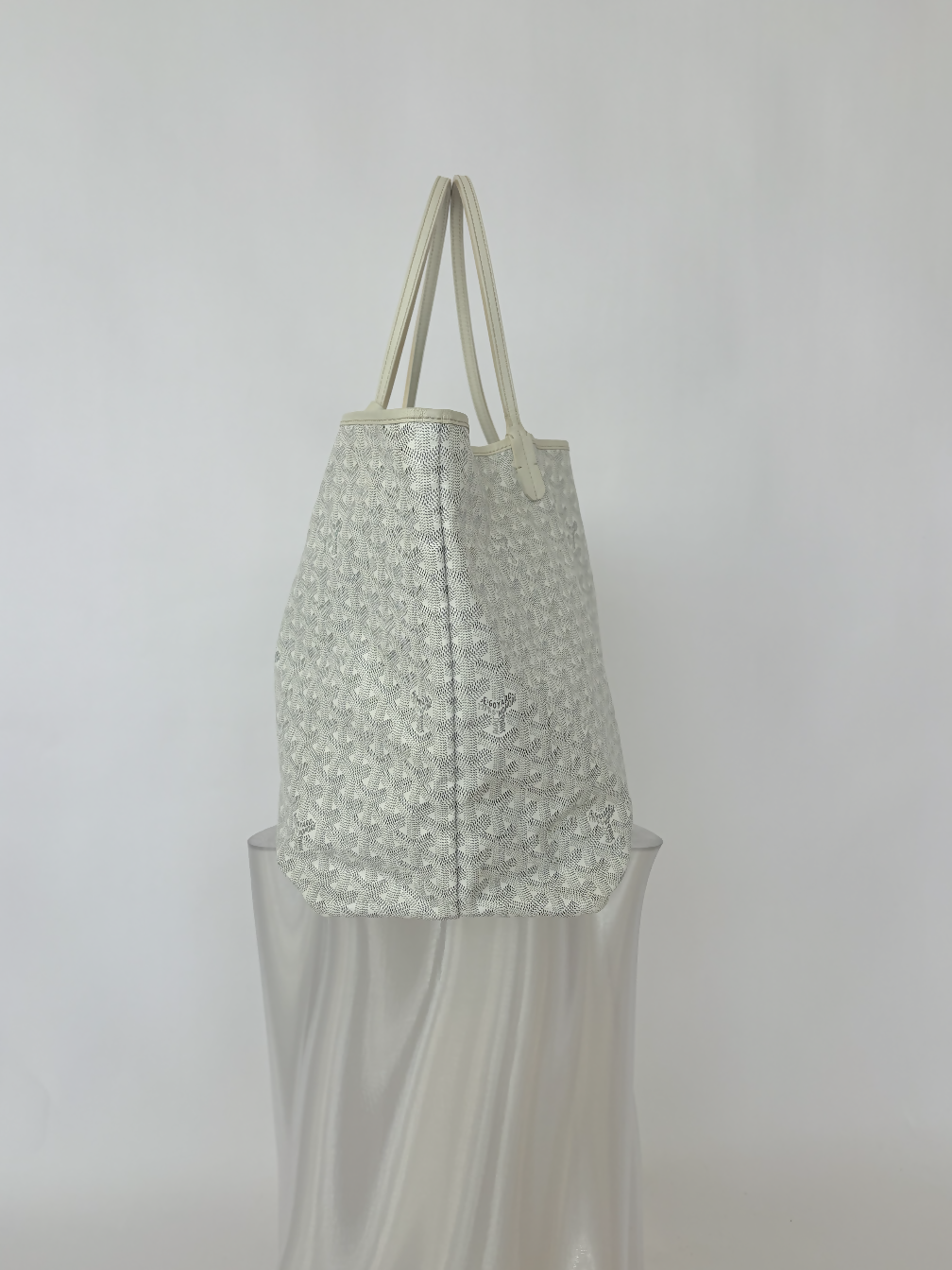 Goyard Saint Louis GM White Tote Bag