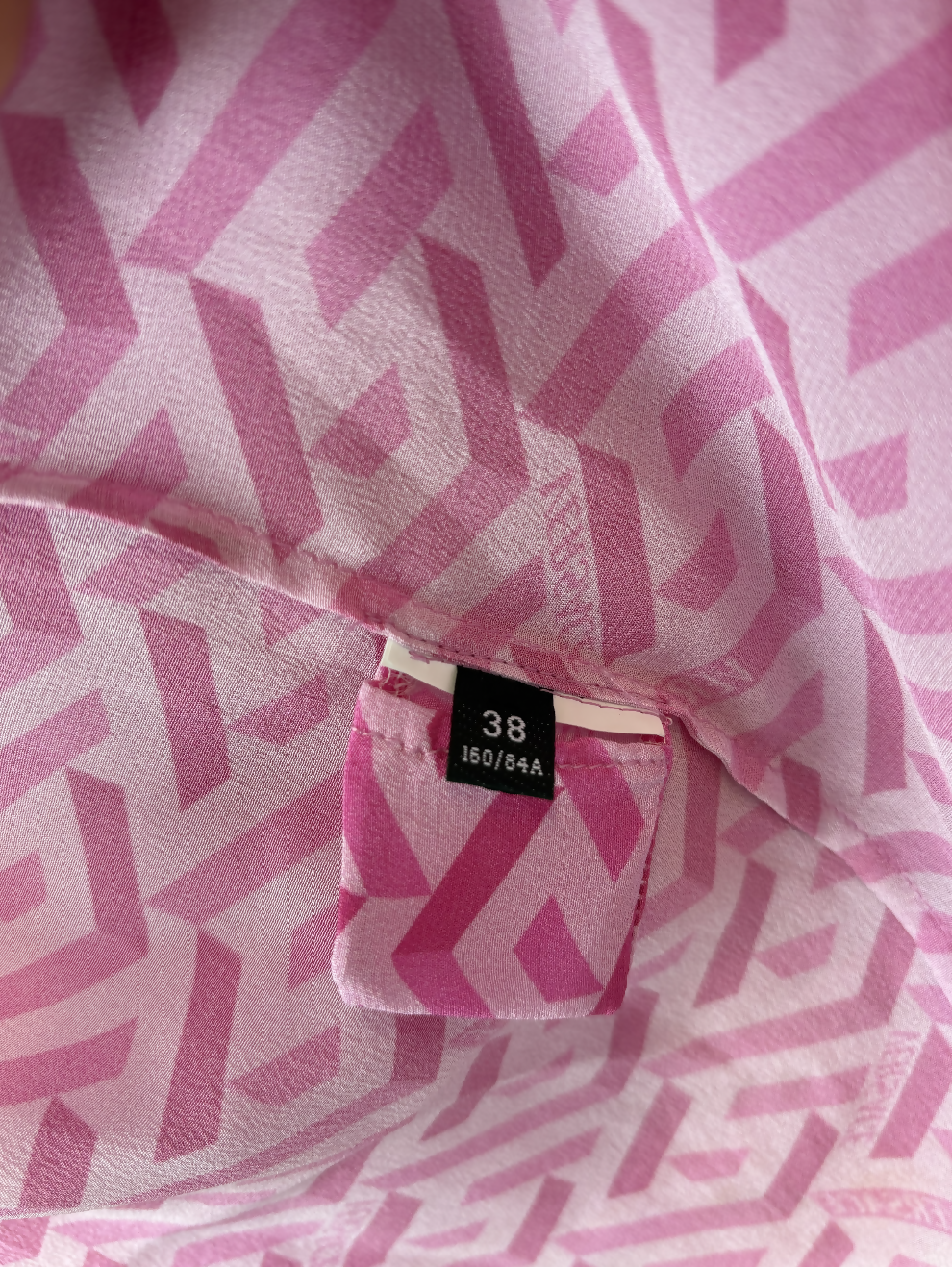 Versace La Greca Print Shirt Blouse