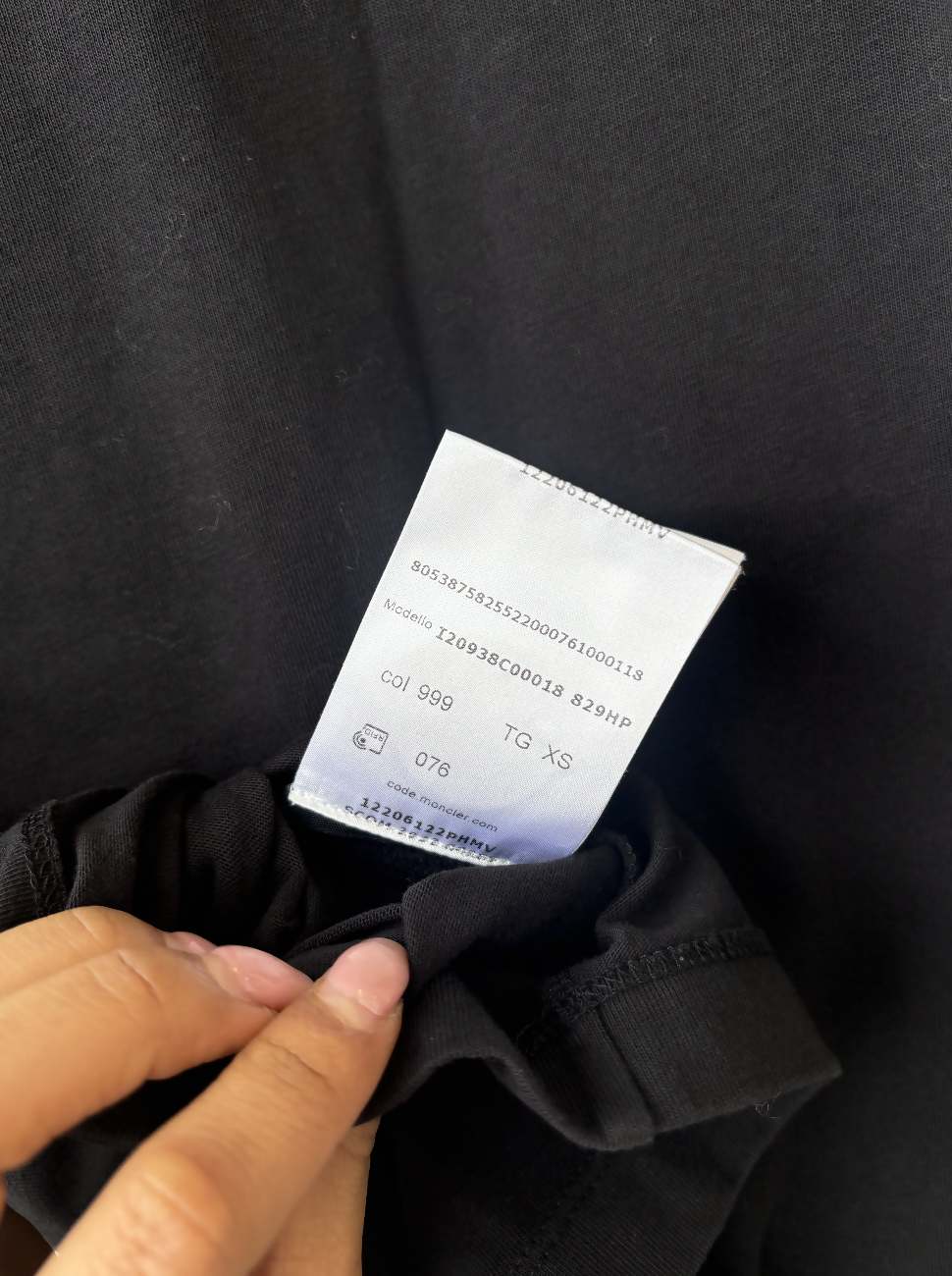 Moncler Maglia Tee in Black