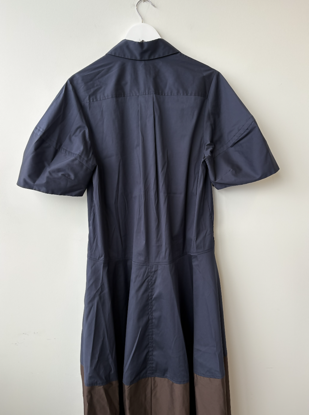 Lee Mathews Wendy Shirt Dress in Navy