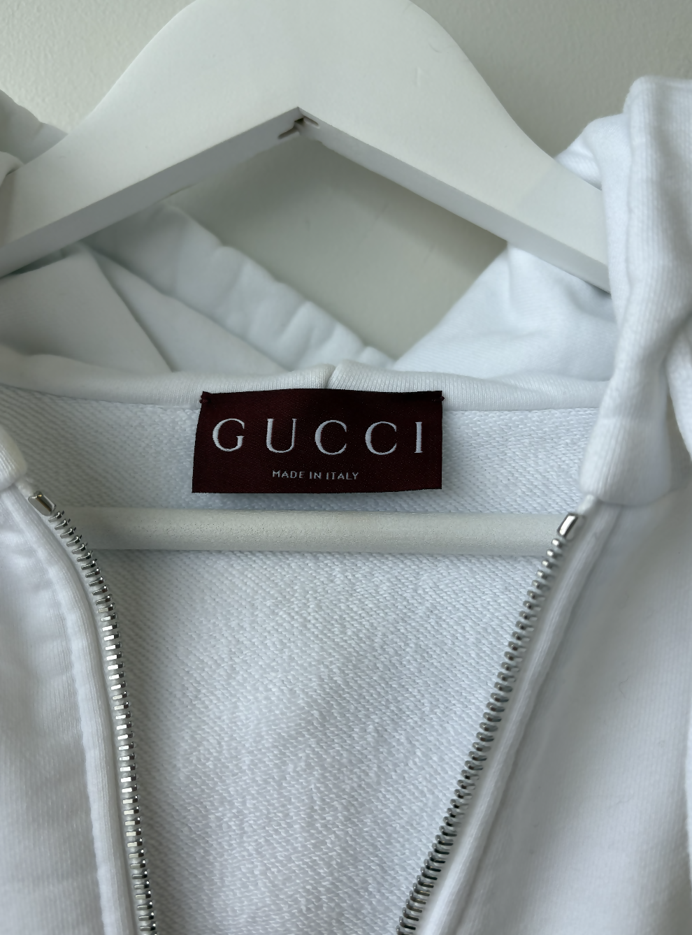 Gucci Felted Cotton Jersey Zip Jacket