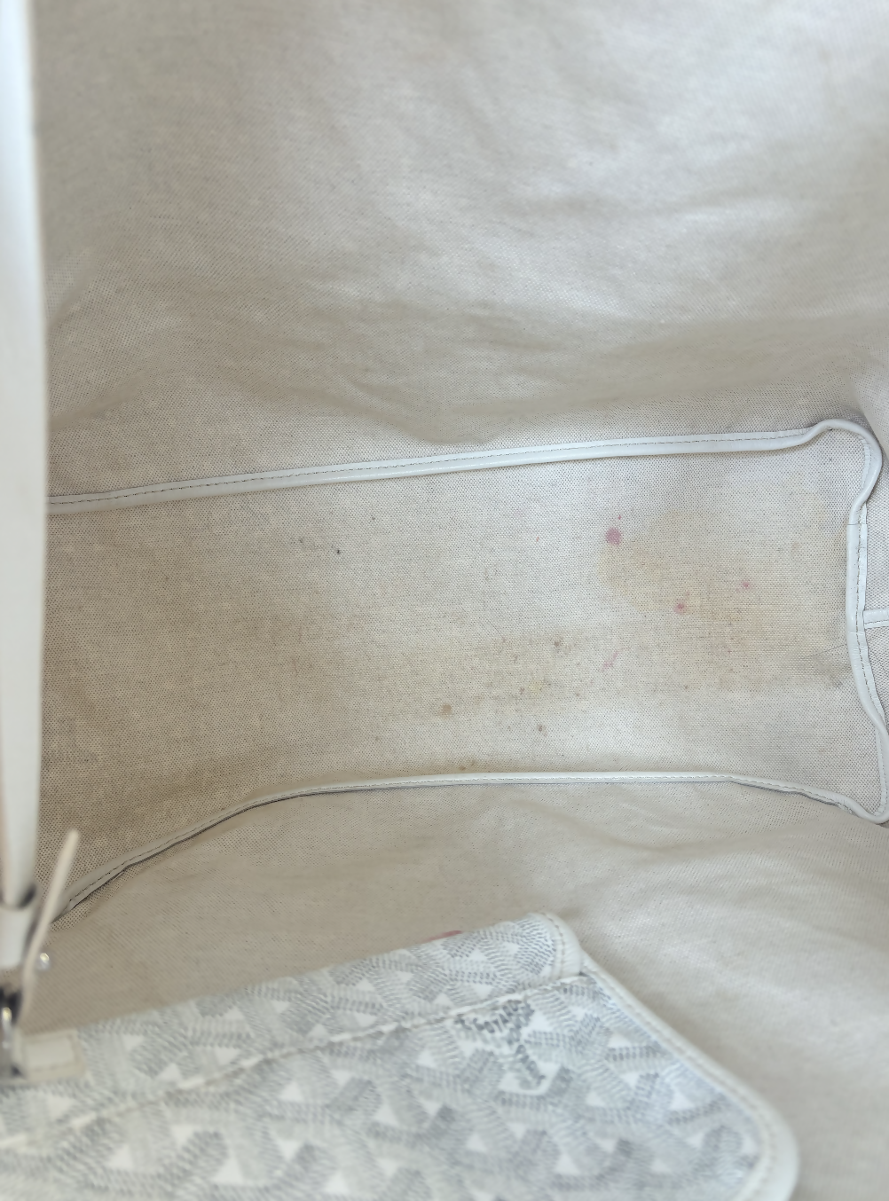 Goyard Saint Louis GM White Tote Bag