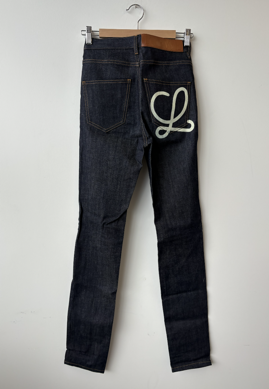 Loewe Logo-Print Mid-Rise Slim Jeans