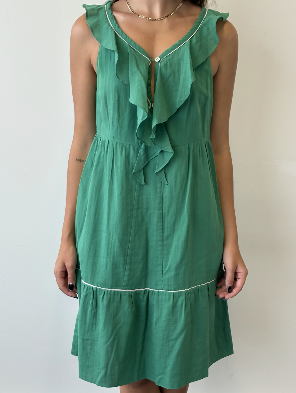 Miu Miu Green Mini Dress