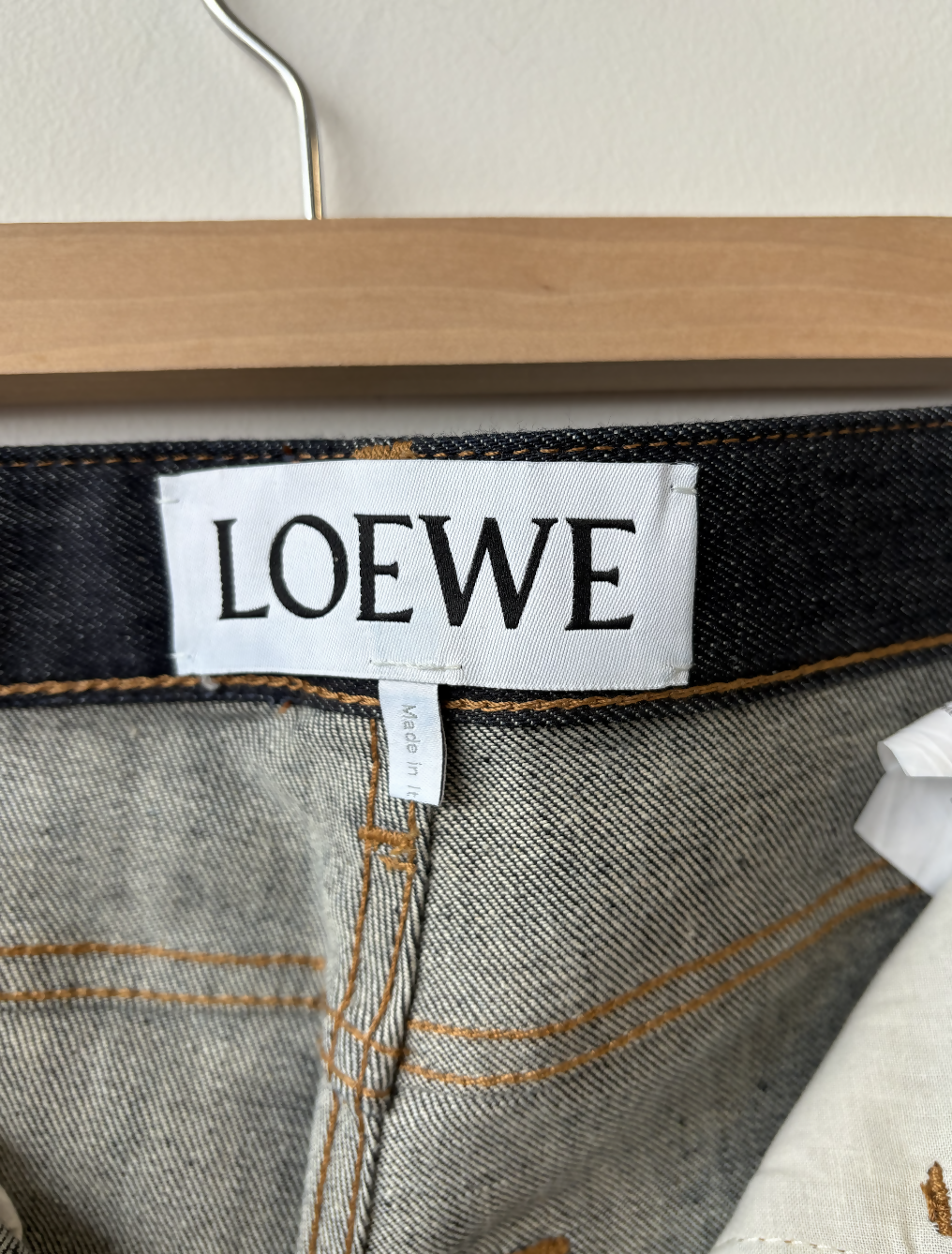 Loewe Logo-Print Mid-Rise Slim Jeans
