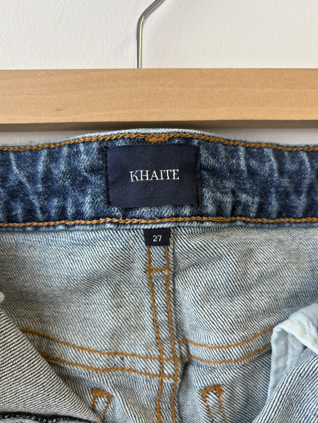 Khaite Danielle High-Rise Jeans (Blue Wash)