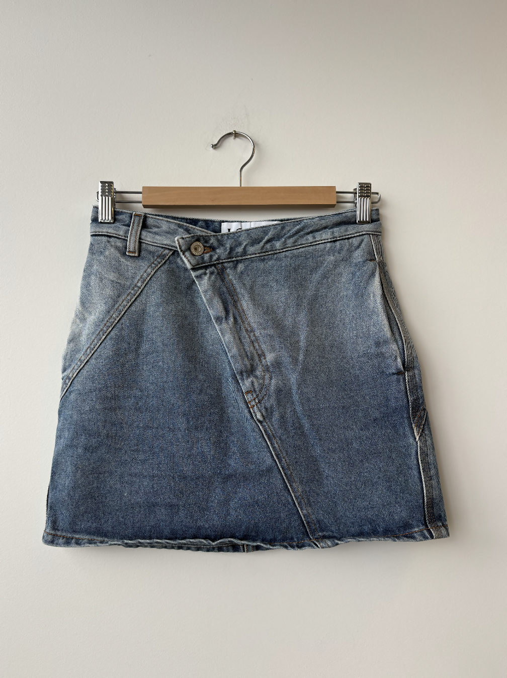 Loewe Anagram High-Rise Denim Miniskirt