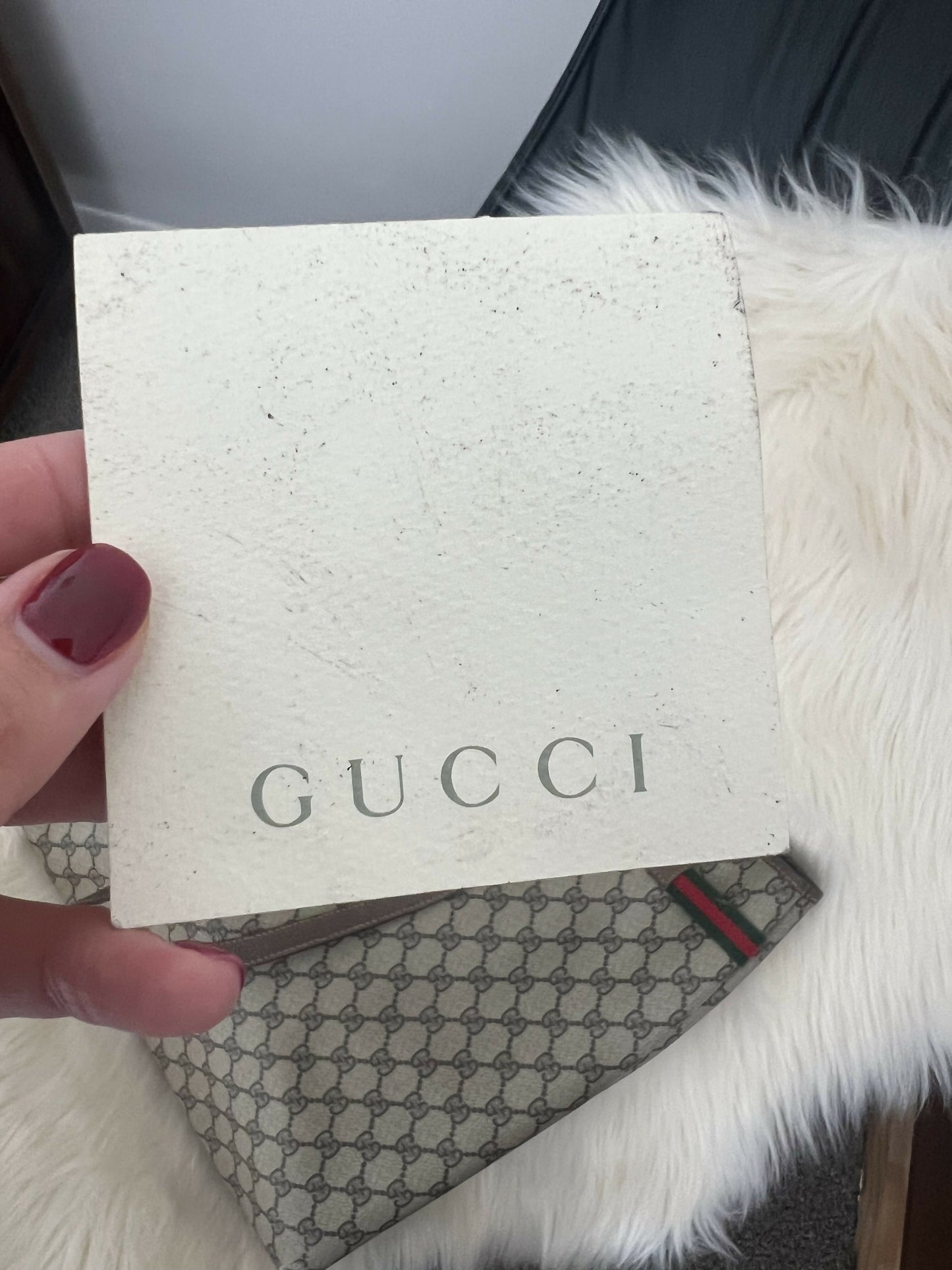 Authentic Gucci GG Supreme Sherry Line Tote – Brown