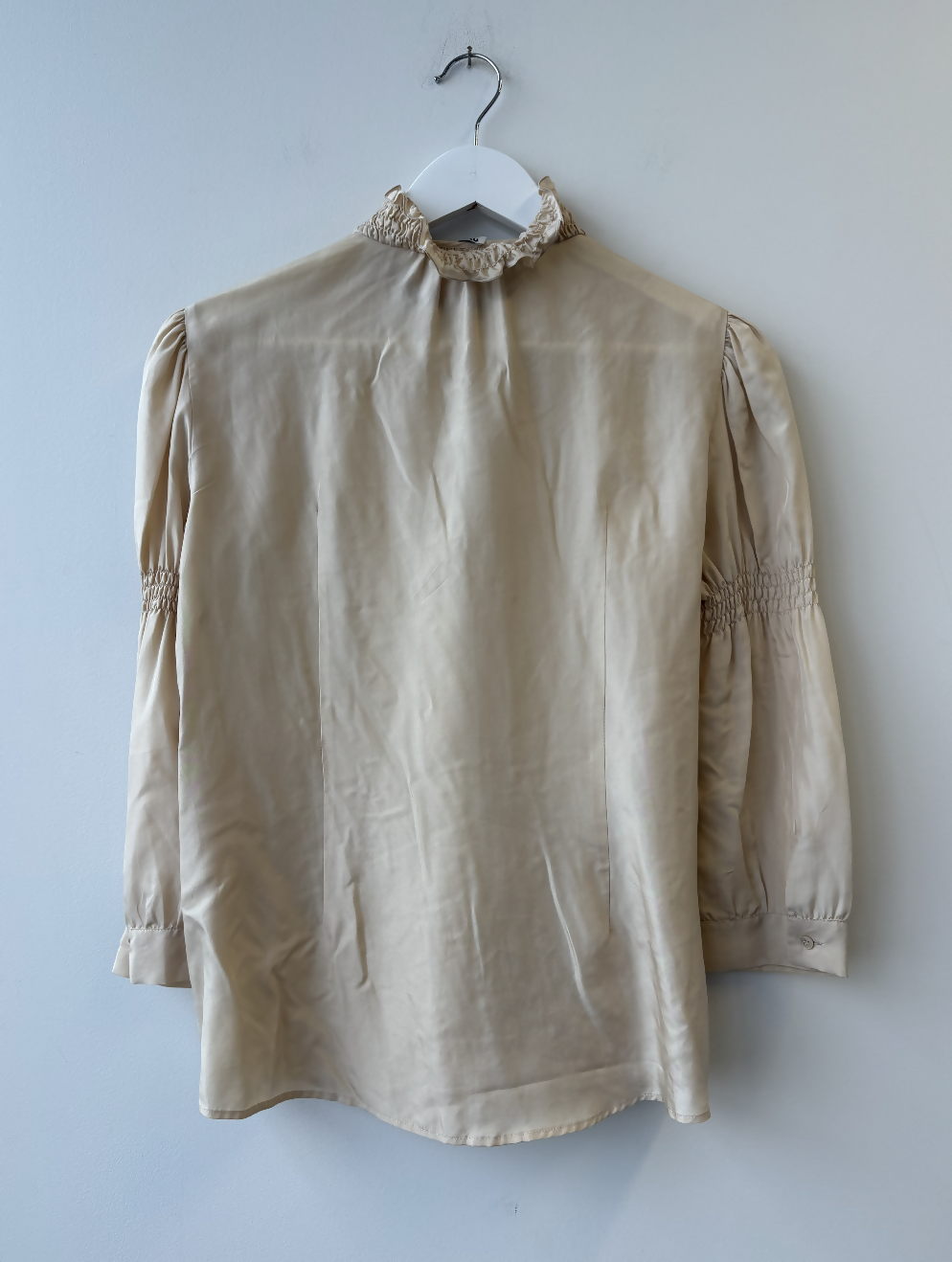 Miu Miu Long Sleeve Silk Blouse