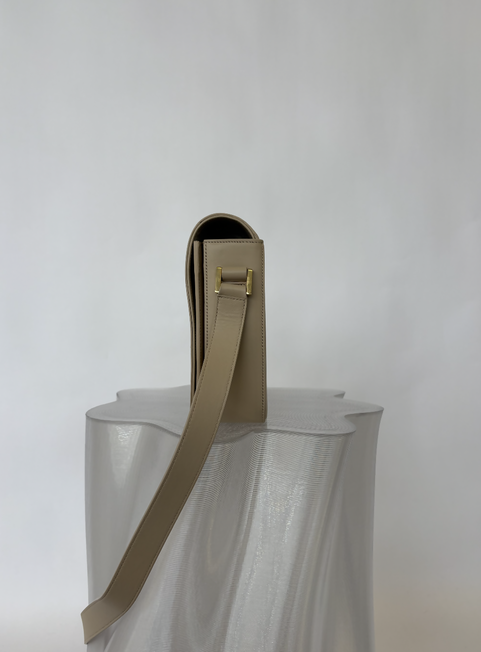 Saint Laurent Medium Classic Monogram Université Bag in Cream Smooth Calfskin