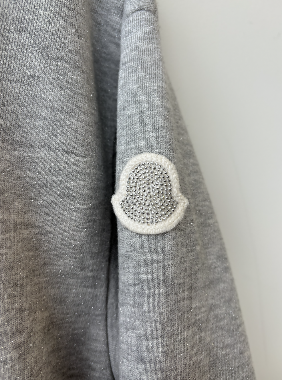 Moncler Logo Patch Hoodie in Grey