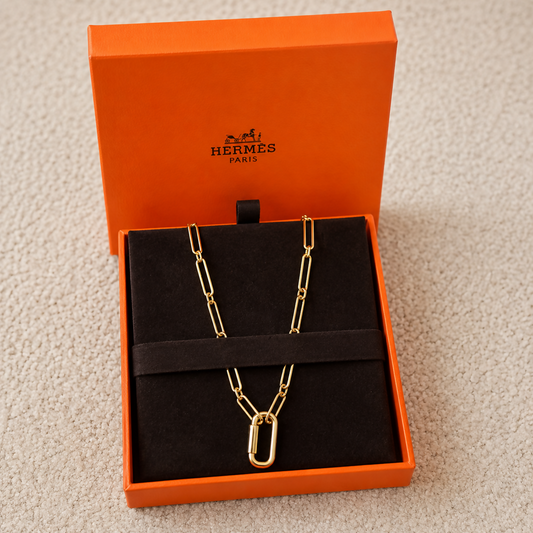 Hermès Curiosité Gold Necklace - Full Set