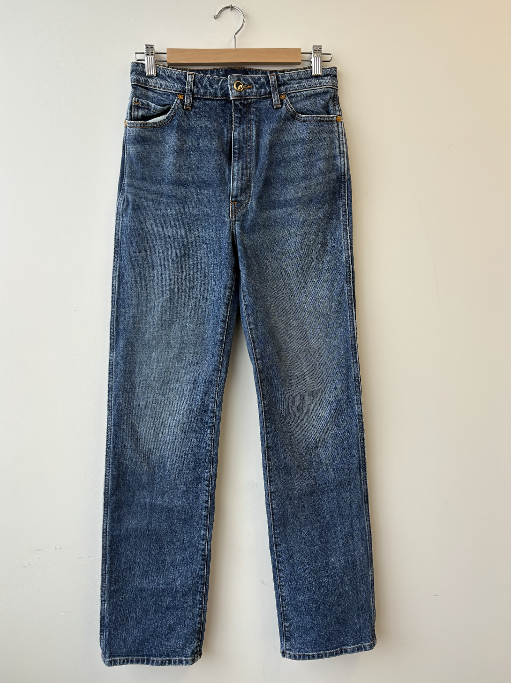 Khaite Danielle High-Rise Jeans (Blue Wash)