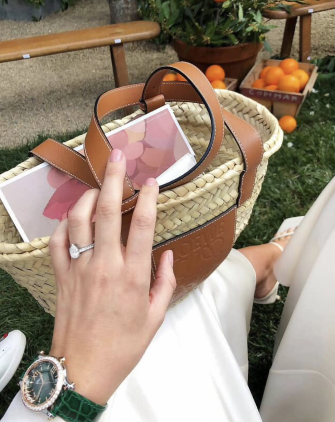 Loewe Basket Anagram Small Tote Bag