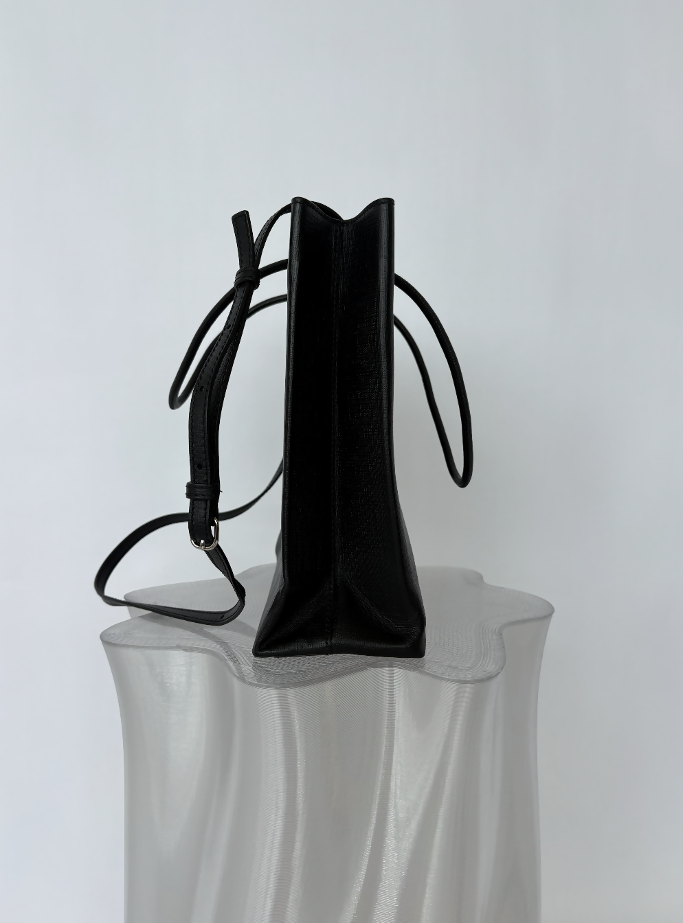 Balenciaga Black Shopping Tote Logo Bag