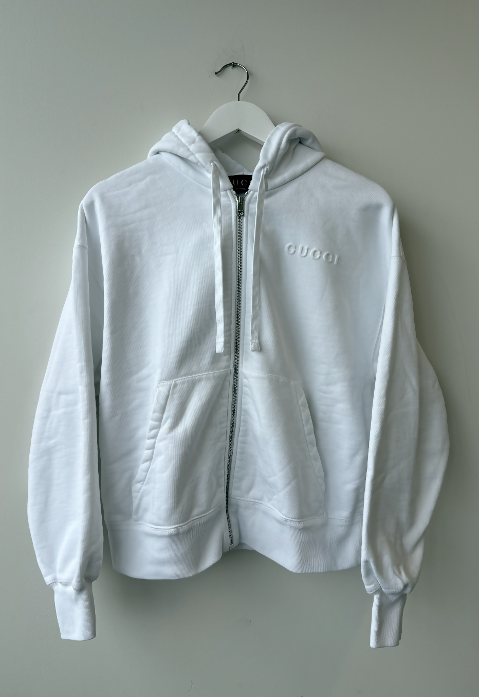 Gucci Felted Cotton Jersey Zip Jacket