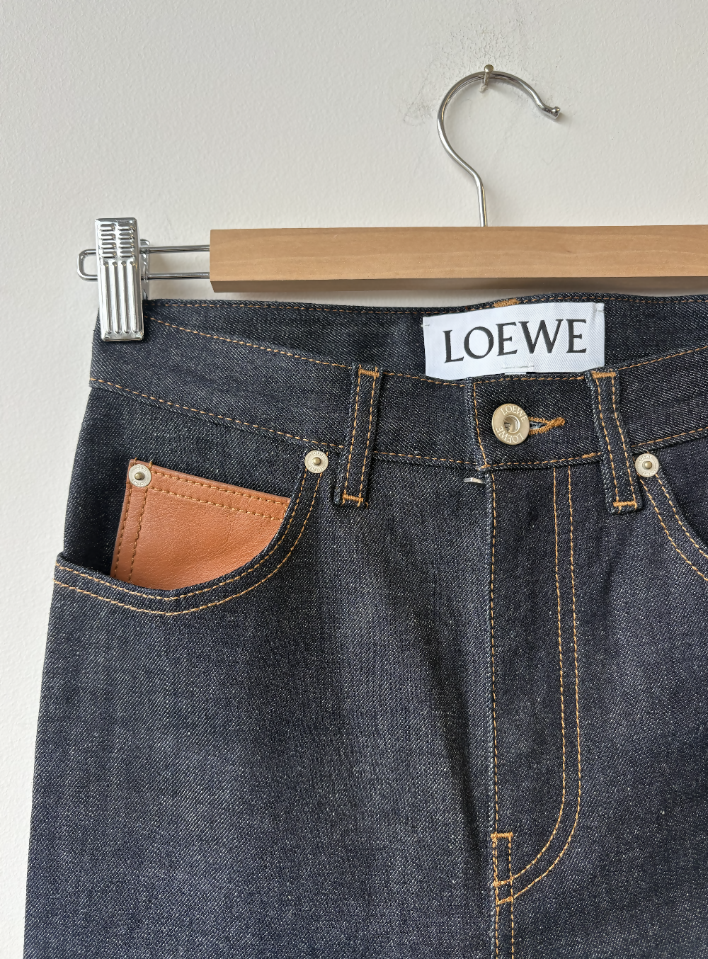 Loewe Logo-Print Mid-Rise Slim Jeans