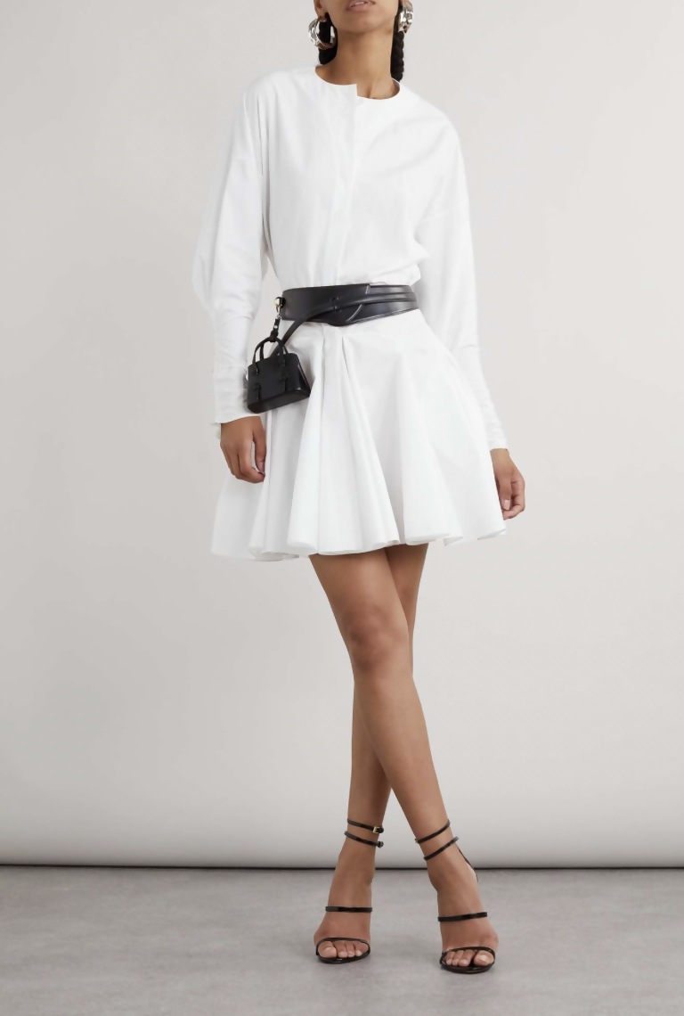 alaia shirt dress Alaa White Panelled Poplin Dress size 6 (US)