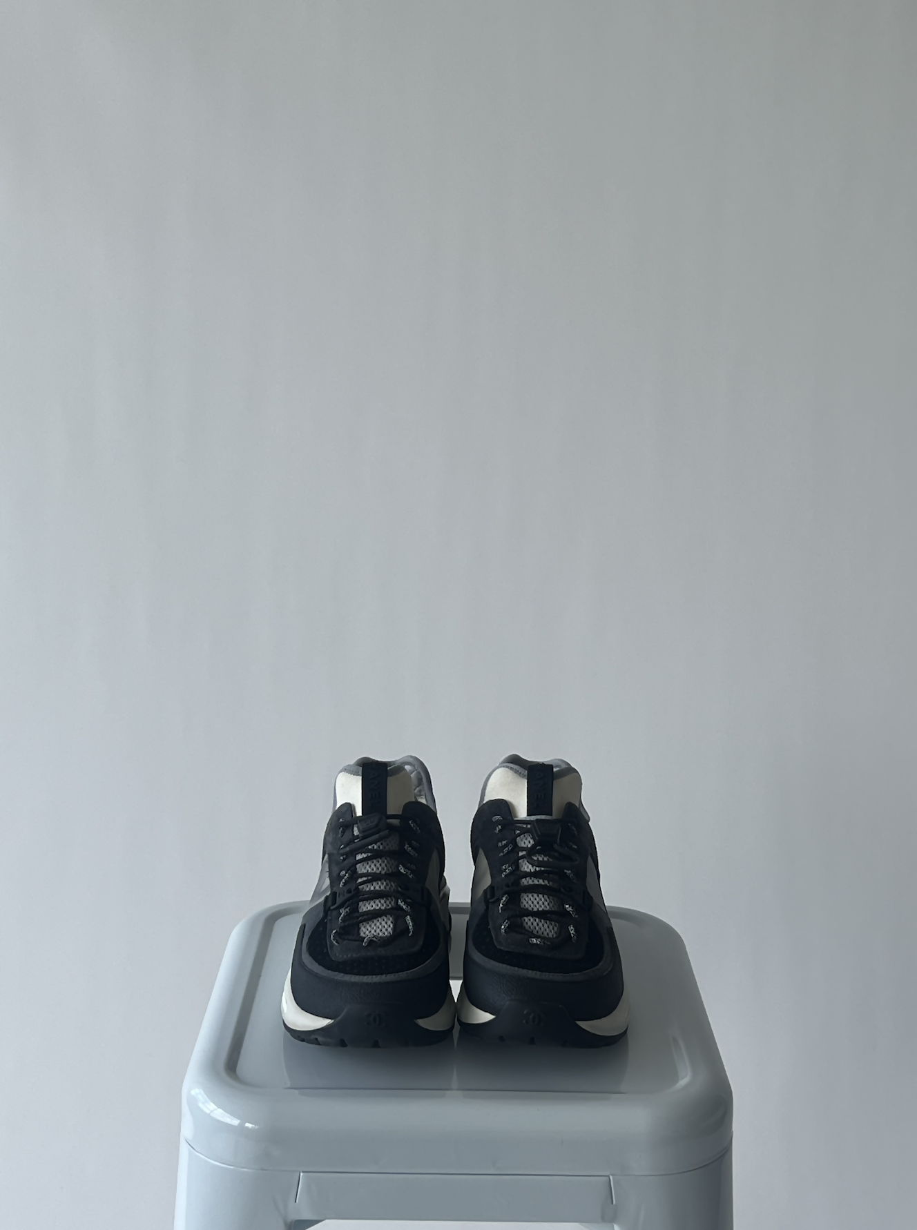 Chanel Calf Skin Suede Sneakers