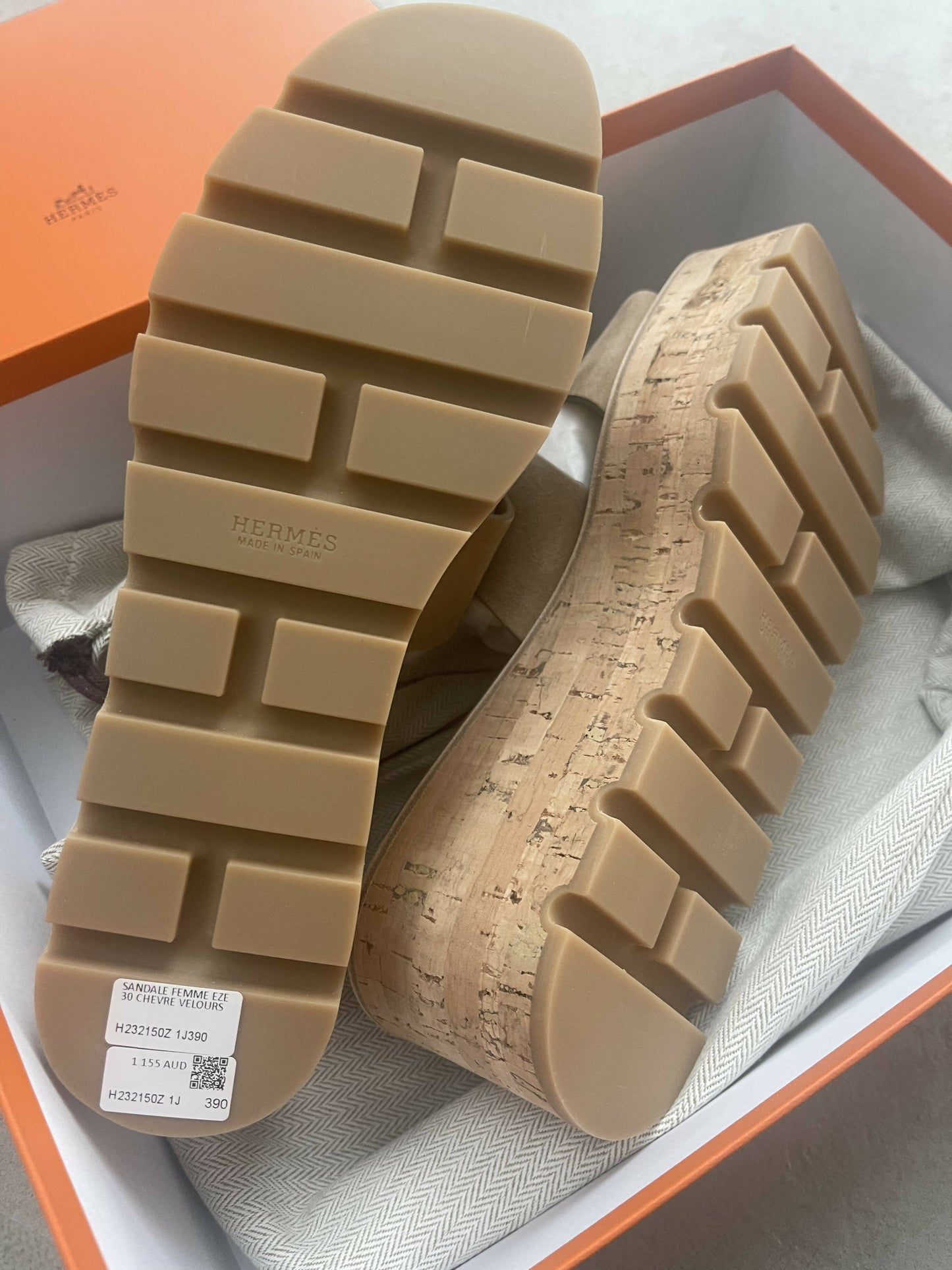 Hermès Eze 30 Sandal - Full Set