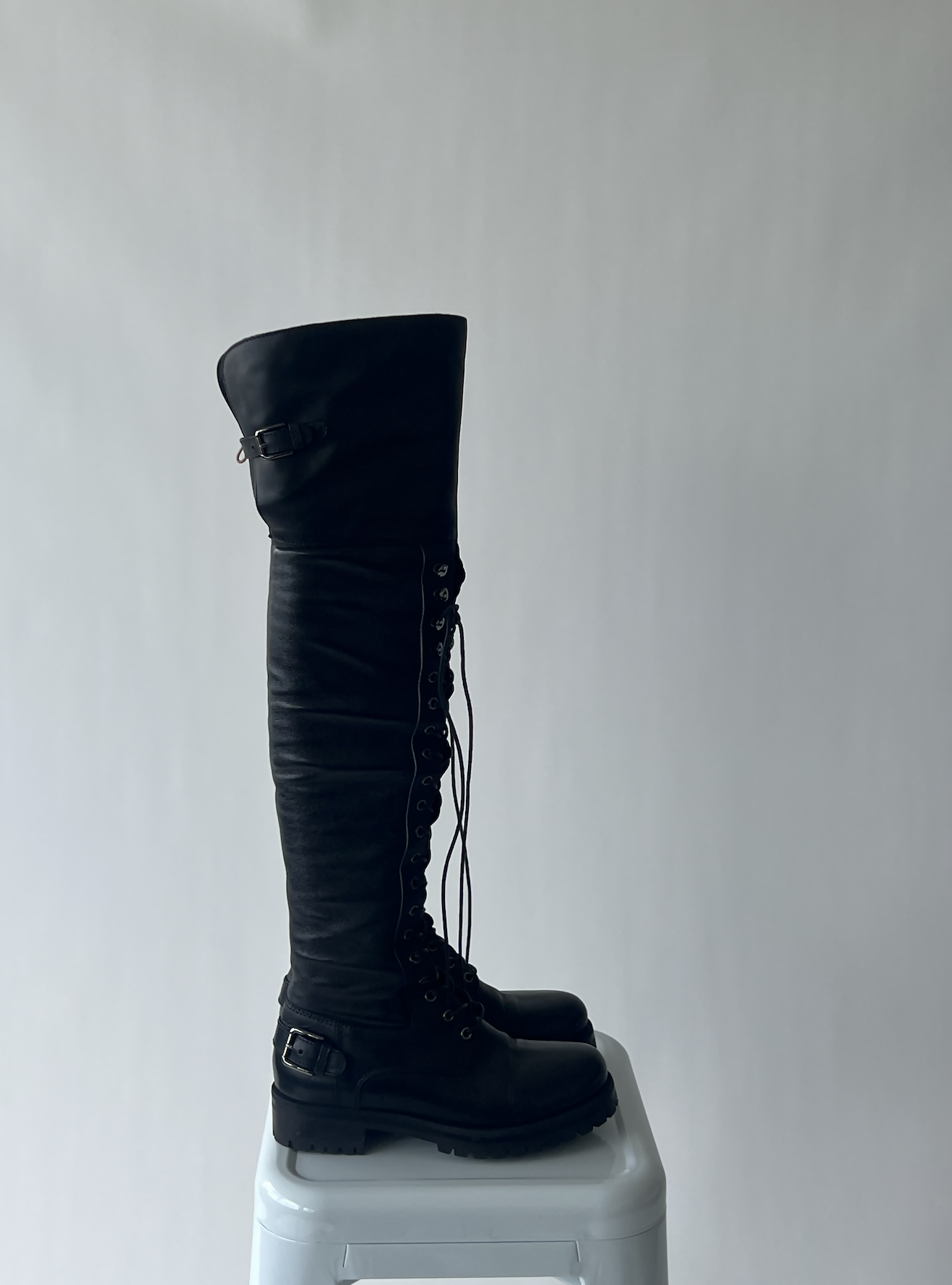 Dolce and gabbana thigh best sale high boots