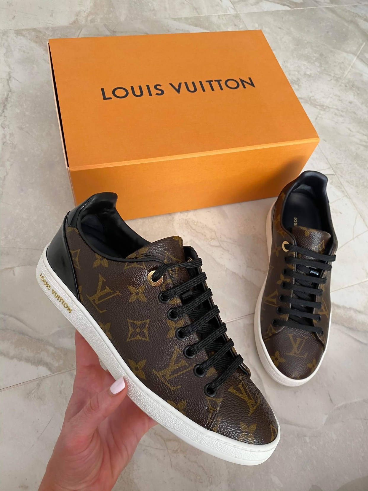 LV frontrow mens shoes  Louis vuitton sneakers, Louis vuitton