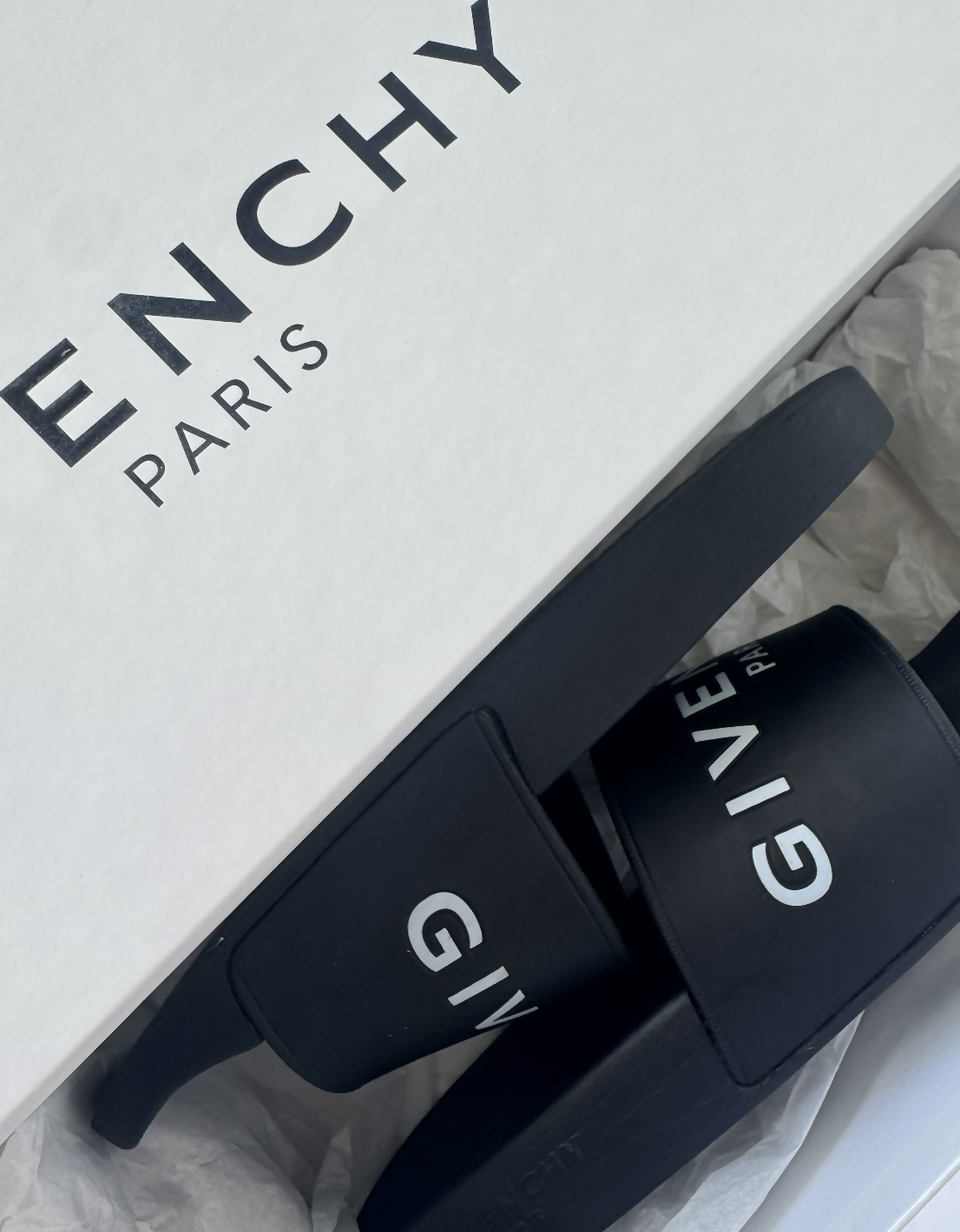 Givenchy Logo-Print Rubber Slide - FULL SET