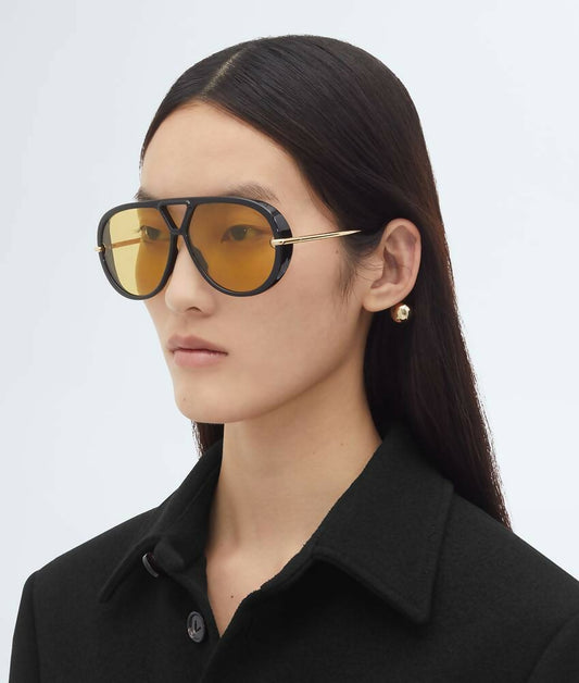 Bottega Veneta Drop Aviator Sunglasses