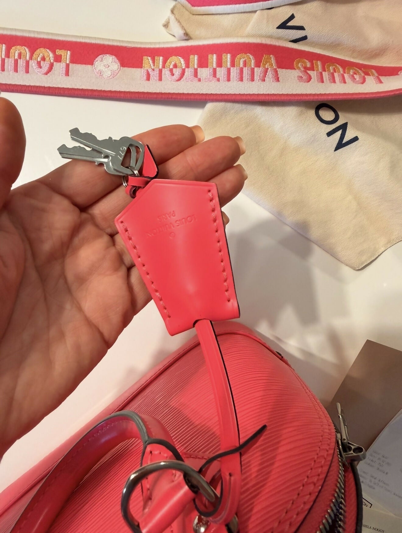Louis Vuitton Alma BB - Epi Leather in Dragonfruit