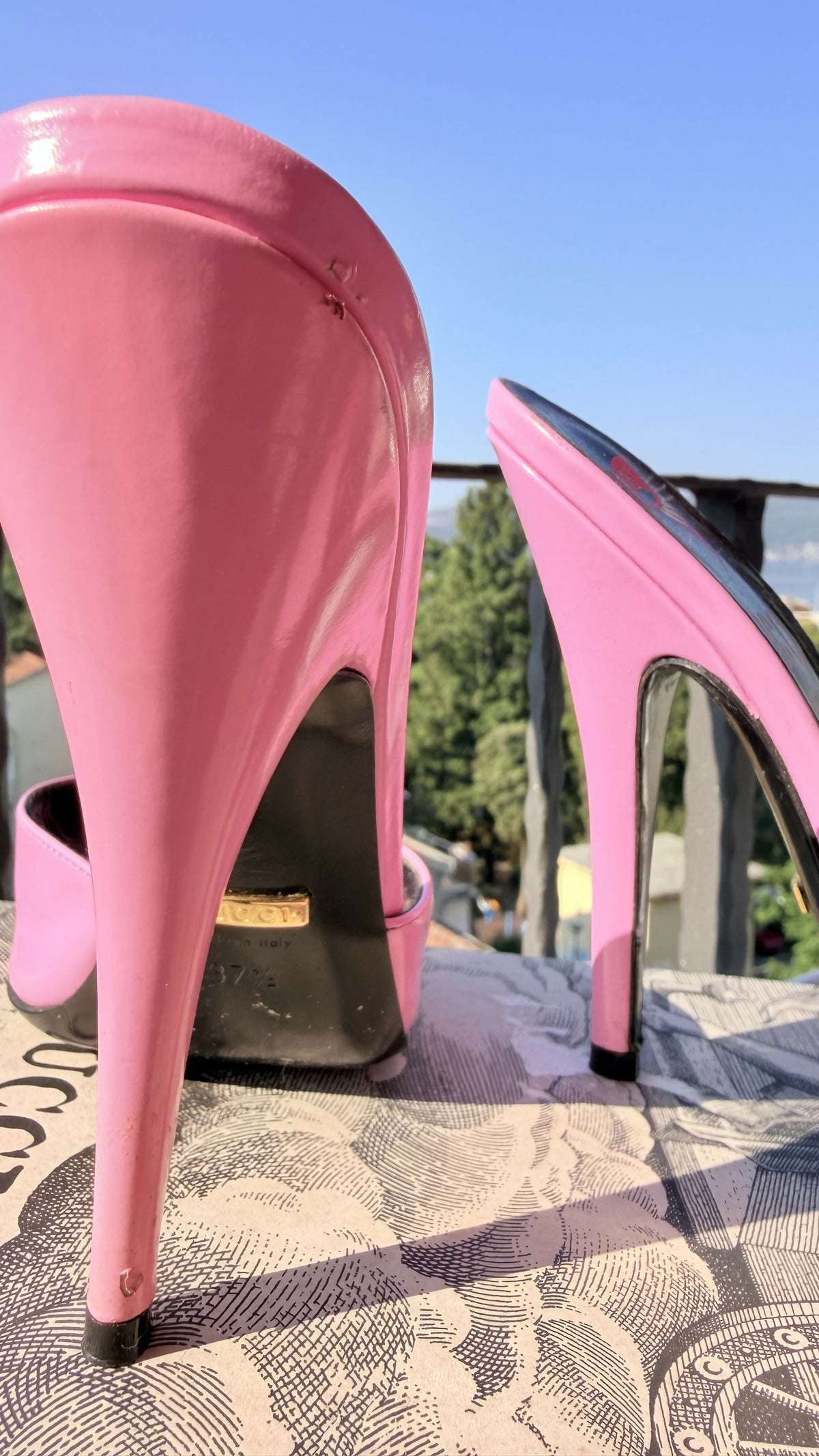 Gucci Scarlet high-heel mules