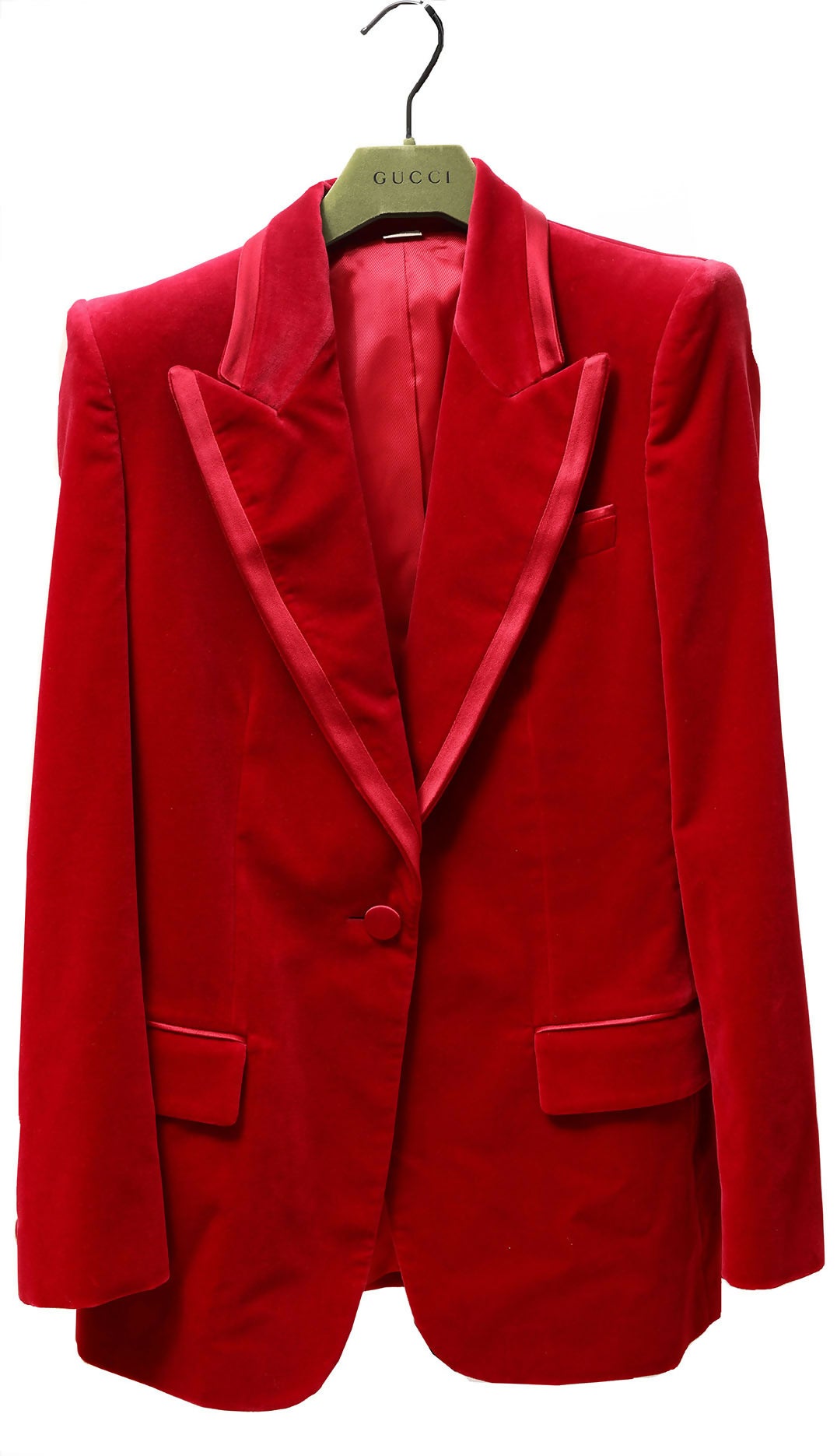 Tom Ford Red Velvet Gucci Suit