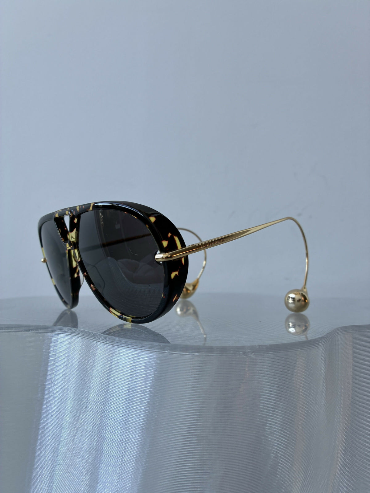 Bottega Veneta BV1273005 Tortoise Gold Sunglasses