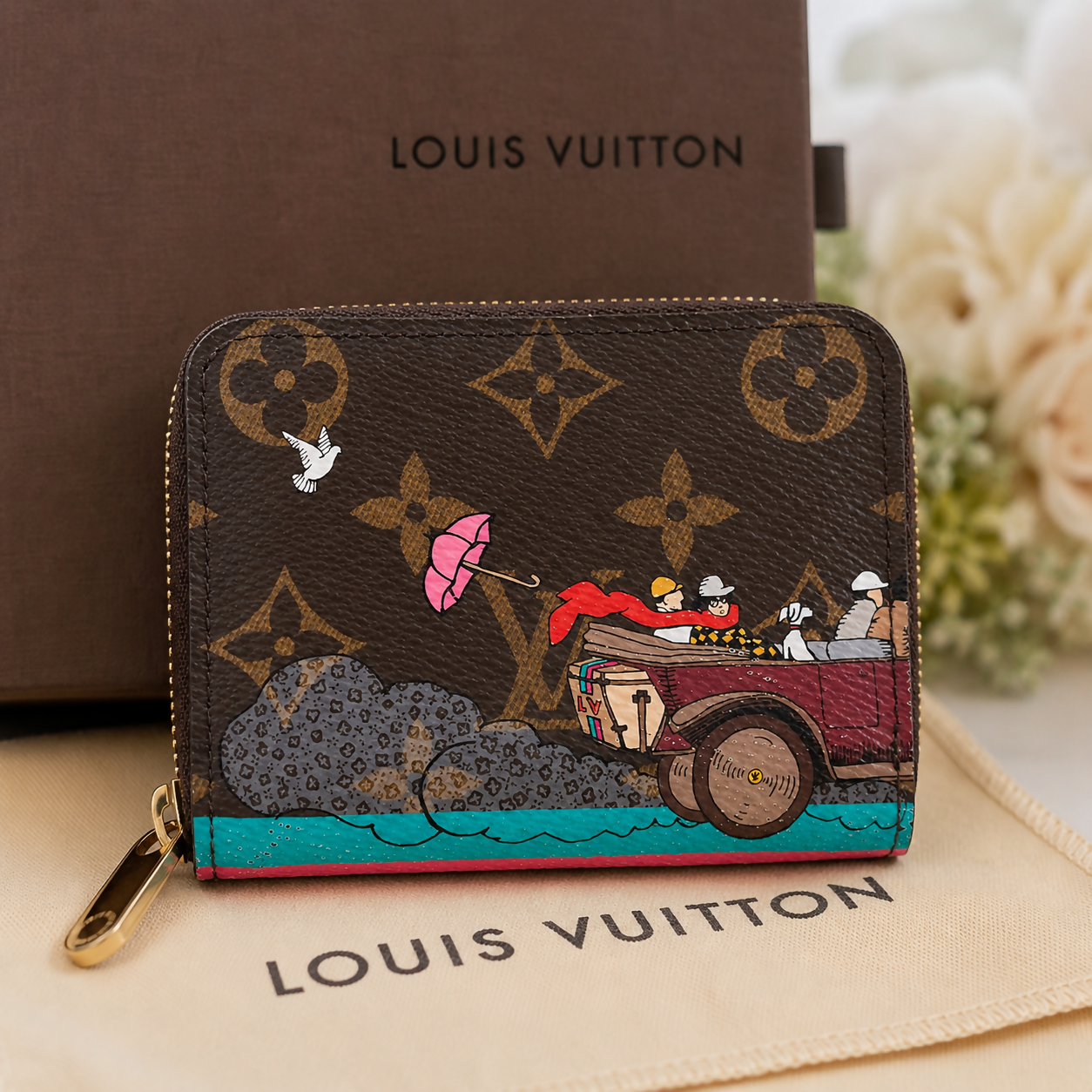 Louis Vuitton Monogram Illustre Zippy Coin Wallet - FULL SET