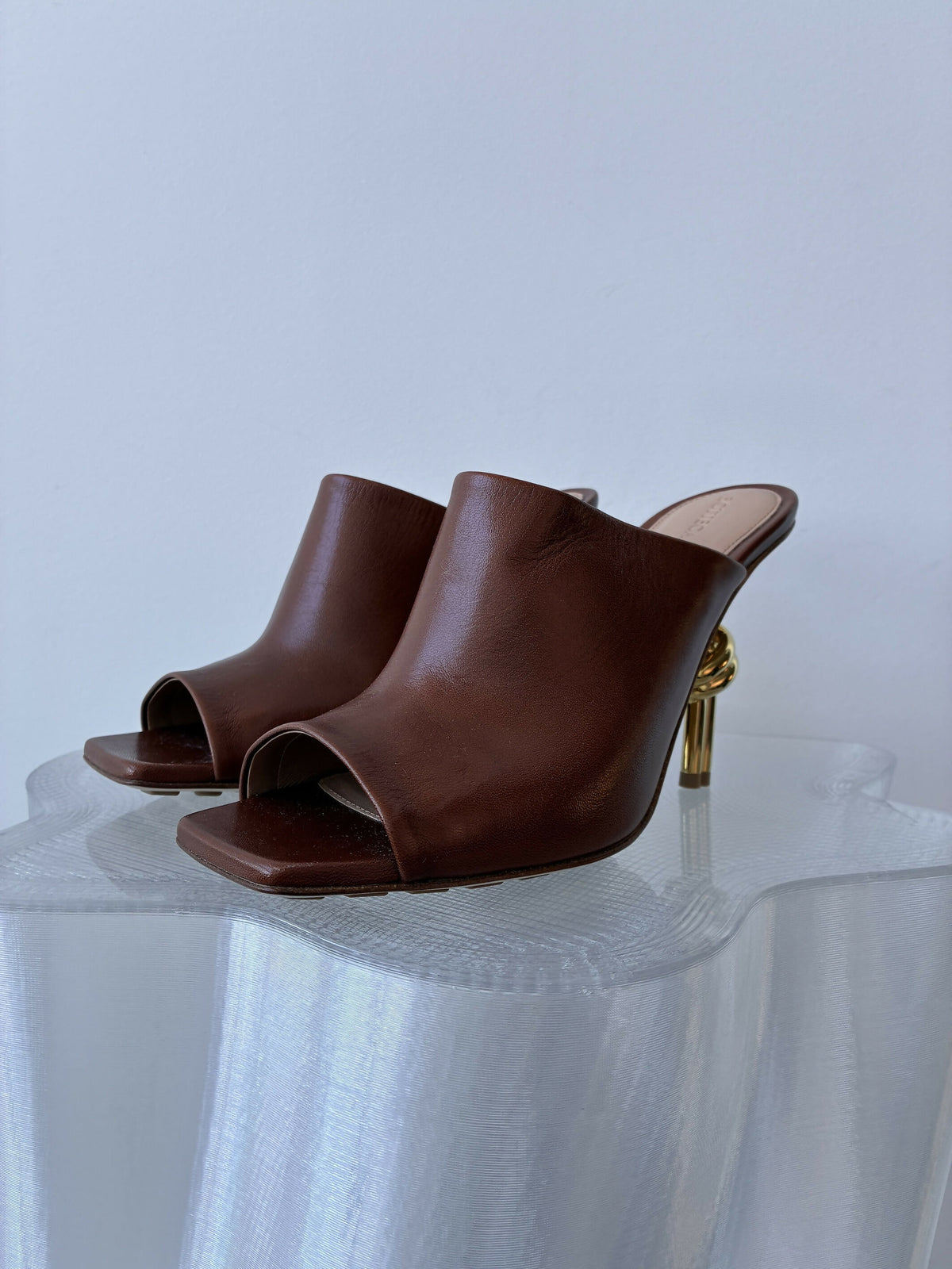 Bottega Veneta Knot Open-Toe Mules
