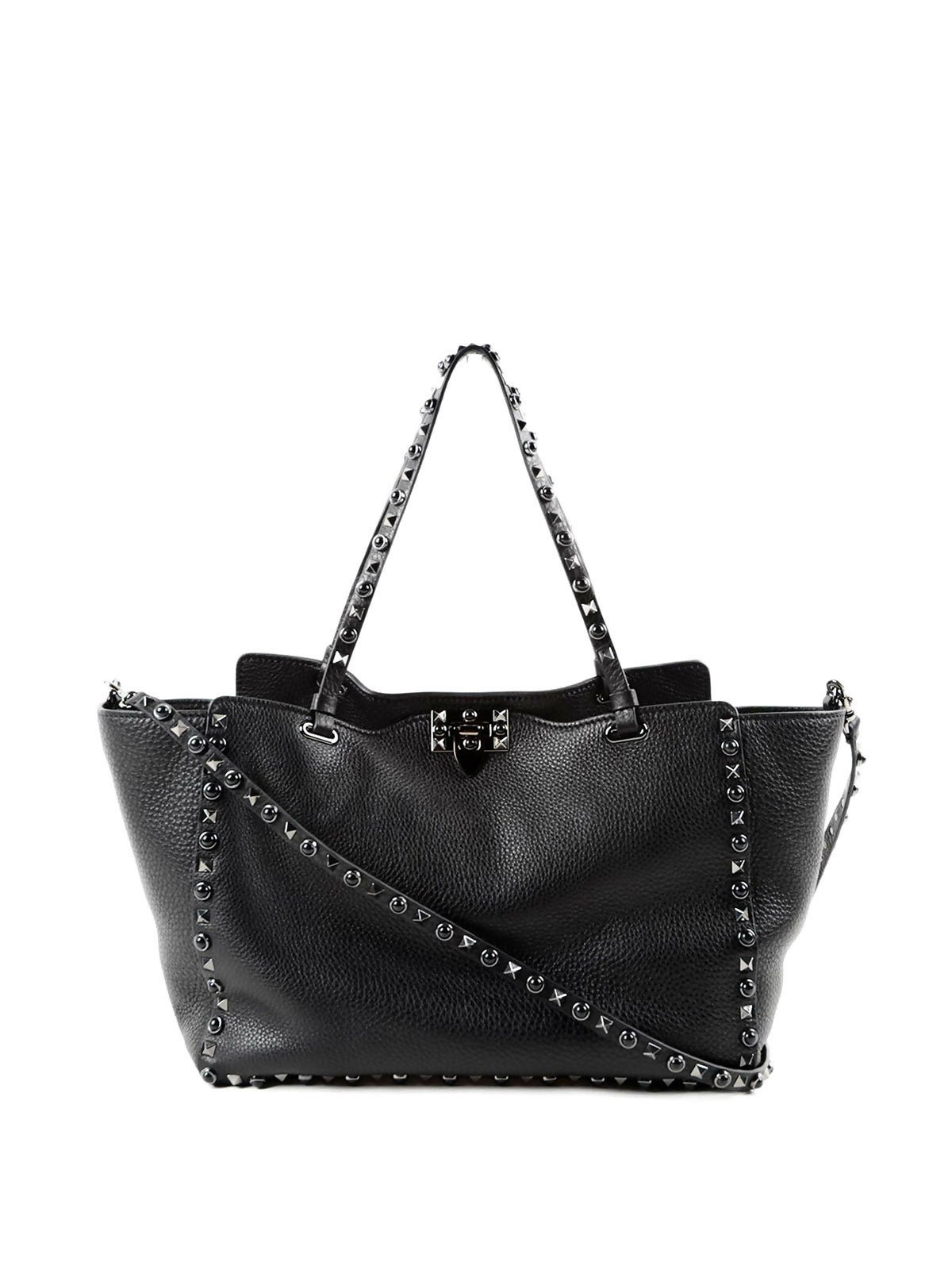Valentino Garavani Rockstud Double Handle Tote Bag
