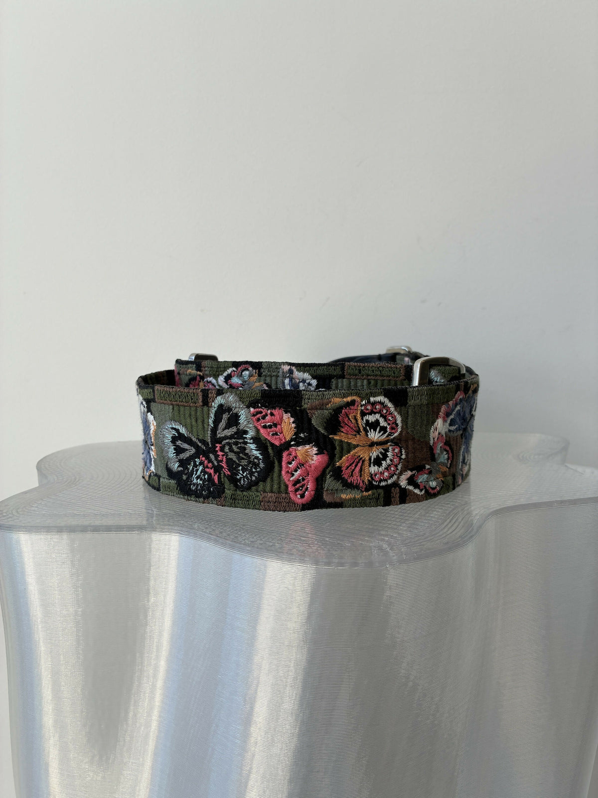 Valentino Garavani Canvas Bag Strap in Butterfly Embroidery