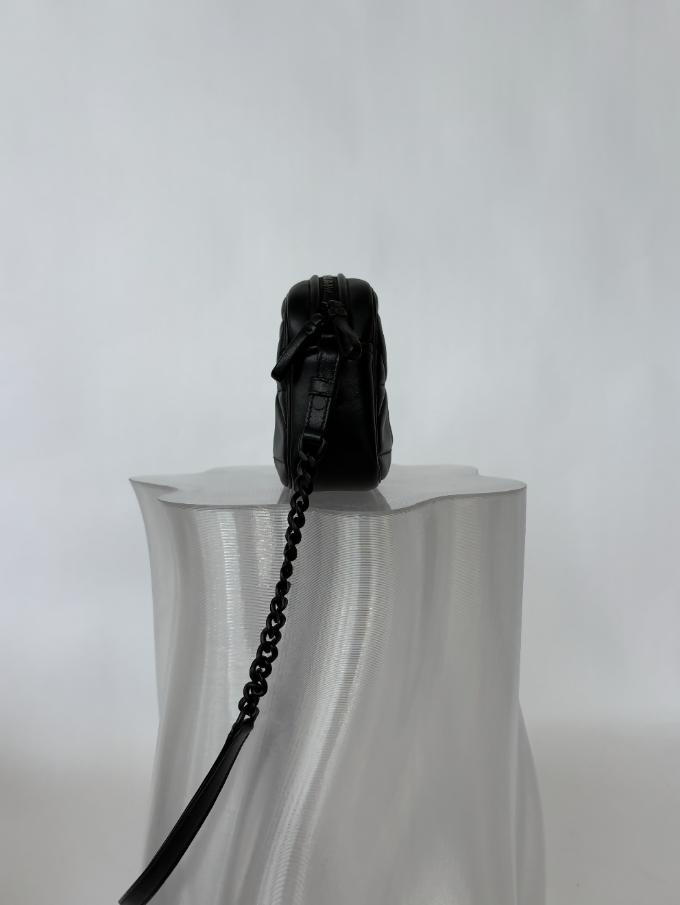 Prada Black Triangle Padded Nappa Camera Bag