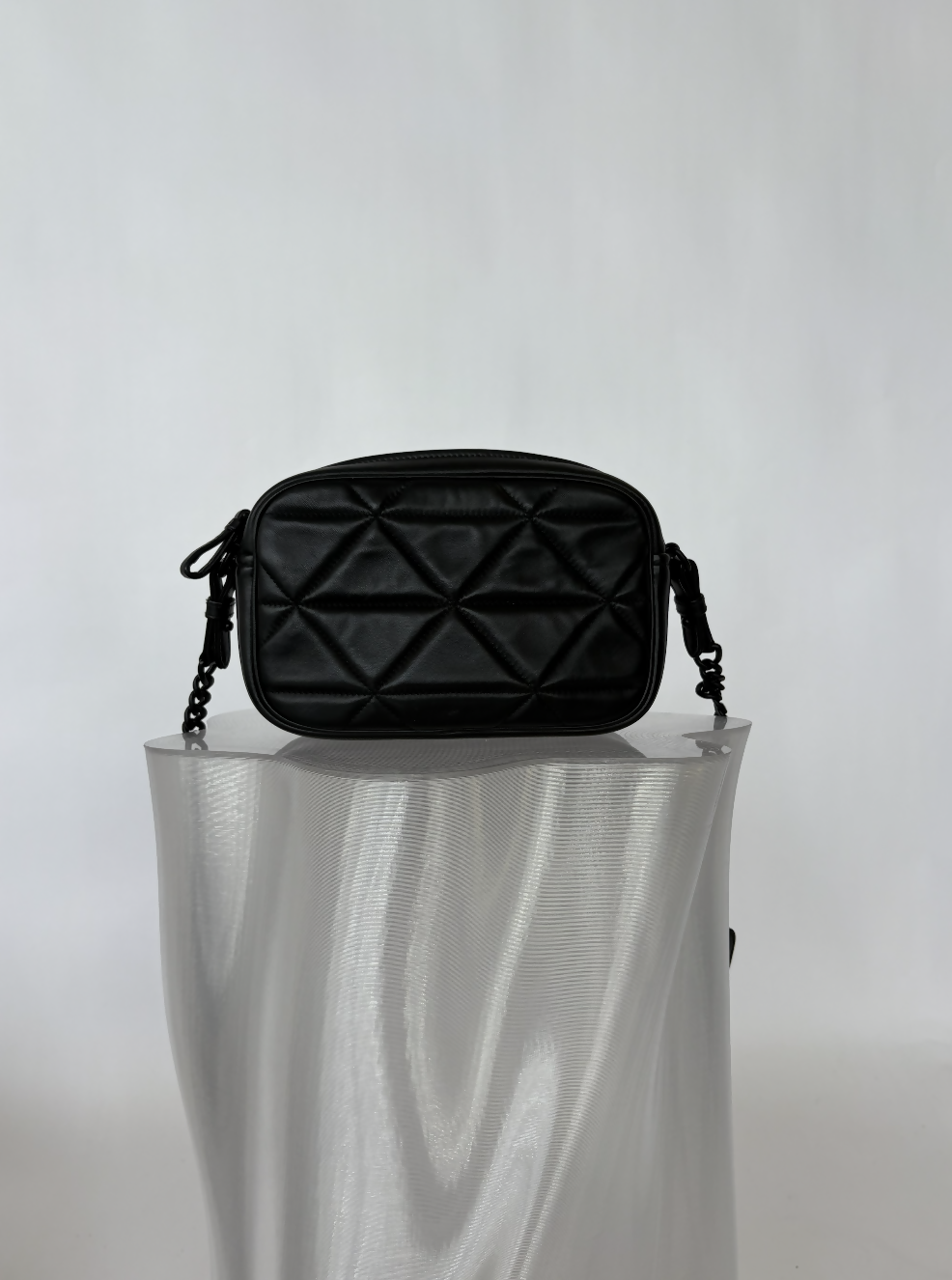 Prada Black Triangle Padded Nappa Camera Bag