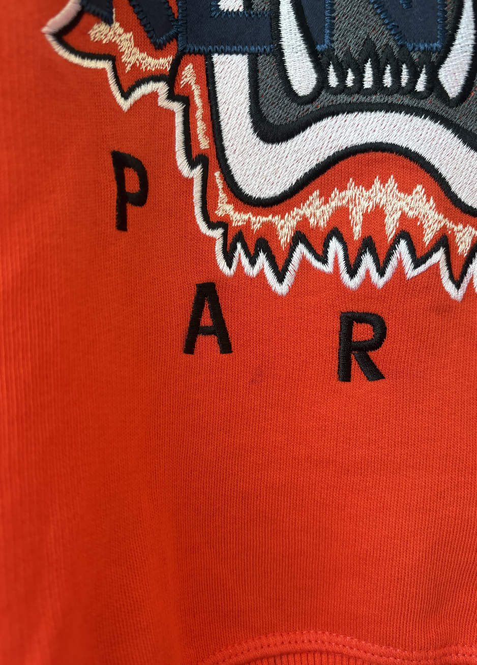 Kenzo Paris Red Tiger Embroidered Jumper