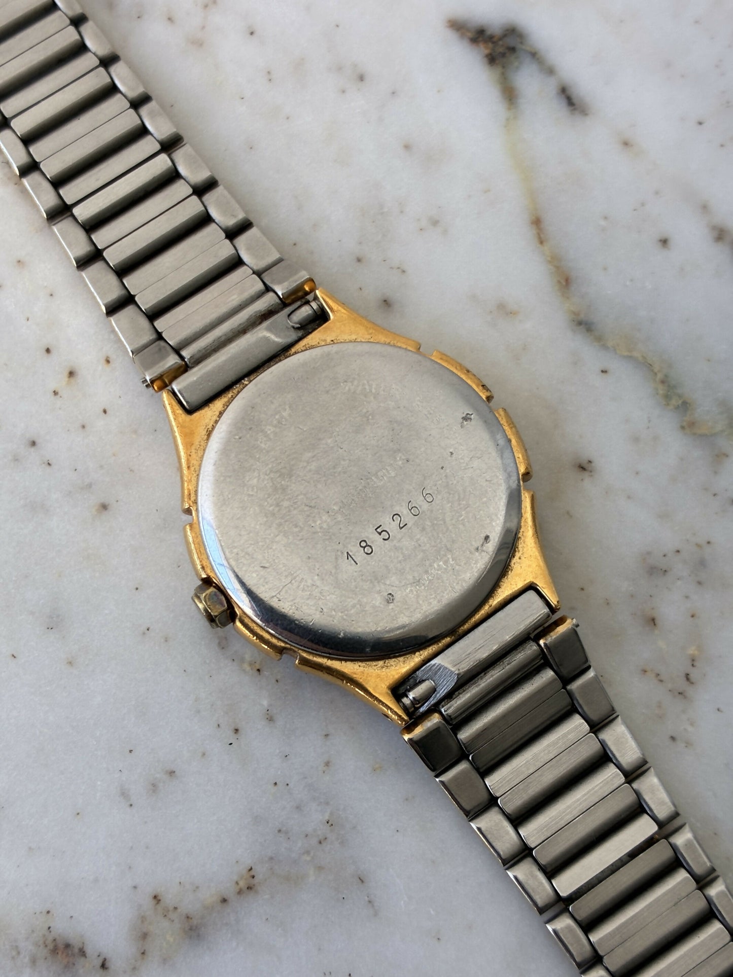 Yves Saint Laurent Bi-Tone Roman Dial Watch