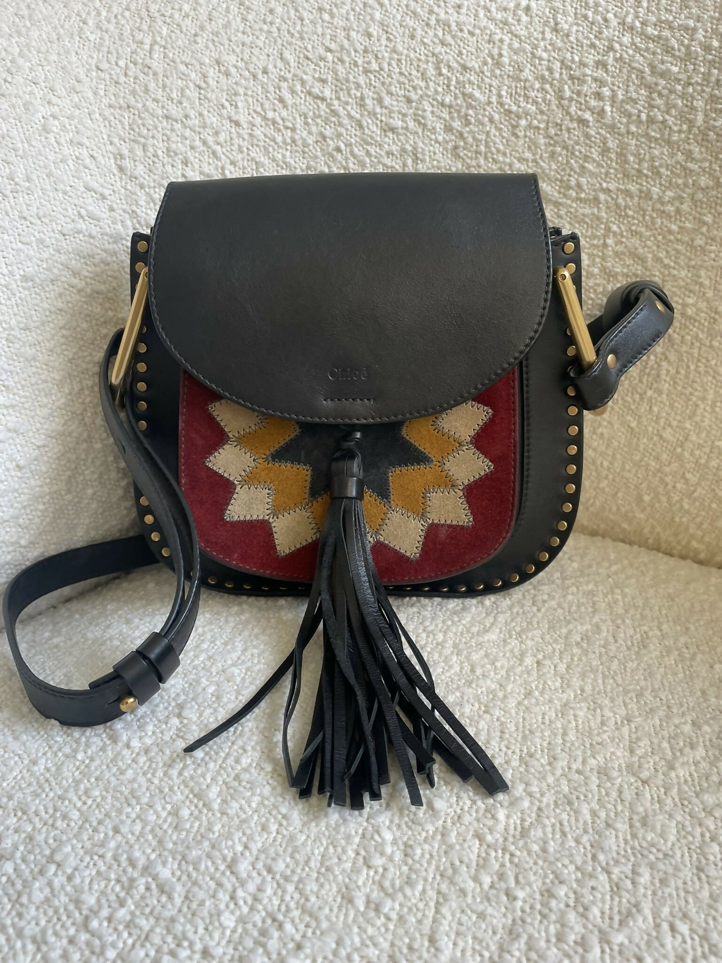 Chloe Hudson Medium - Patchwork Geometric Panel